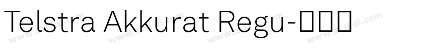 Telstra Akkurat Regu字体转换